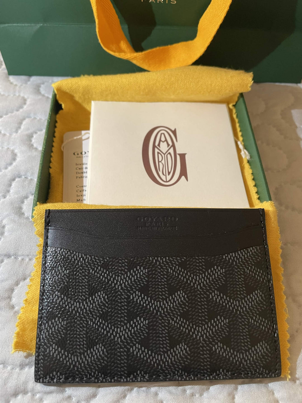 Goyard Saint-Sulpice Cardholder — Jet Black