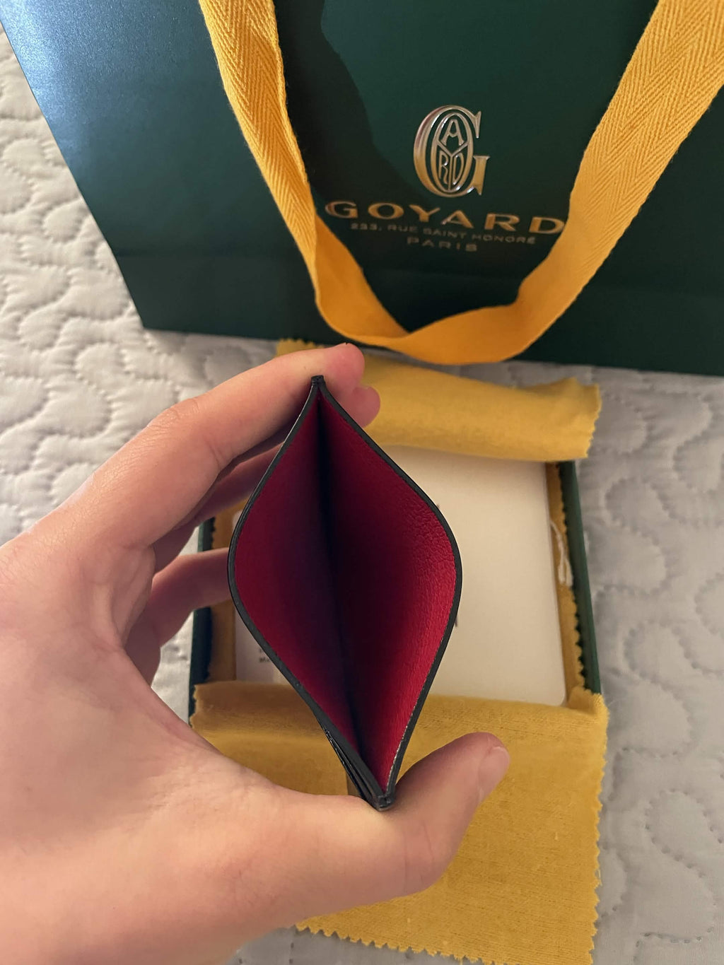 Goyard Saint-Sulpice Cardholder — Jet Black