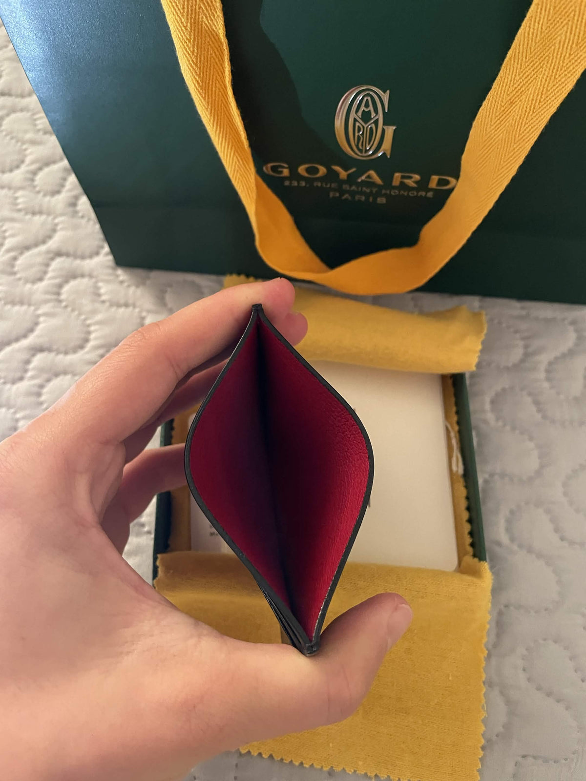 Goyard Saint-Sulpice Cardholder — Jet Black