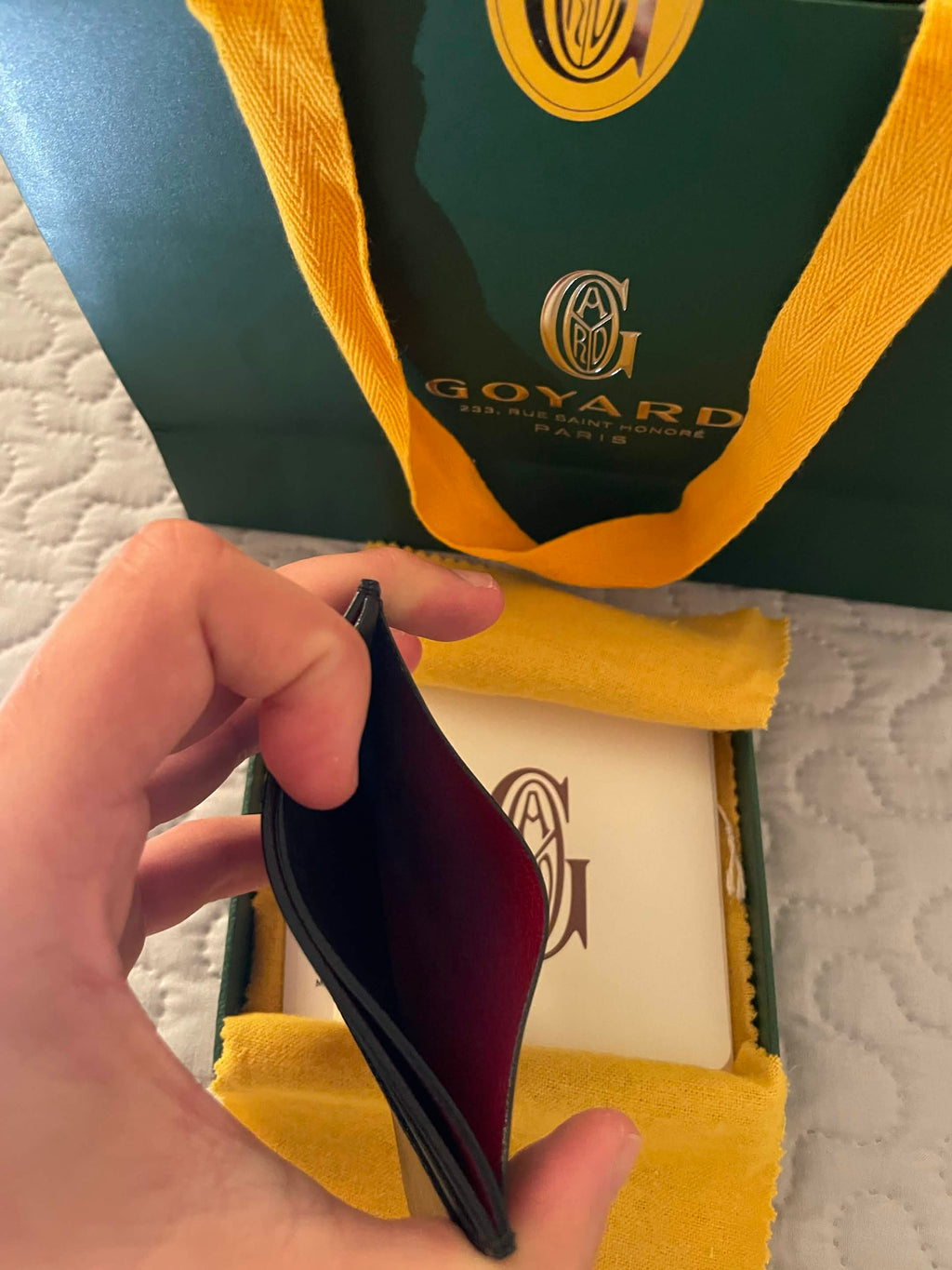 Goyard Saint-Sulpice Cardholder — Jet Black