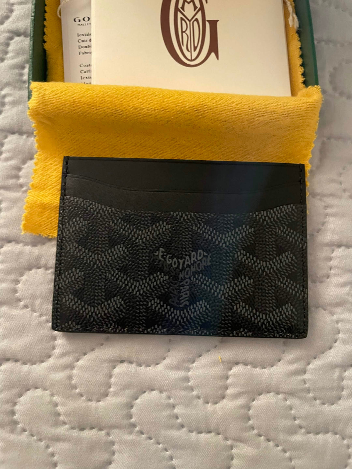 Goyard Saint-Sulpice Cardholder — Jet Black