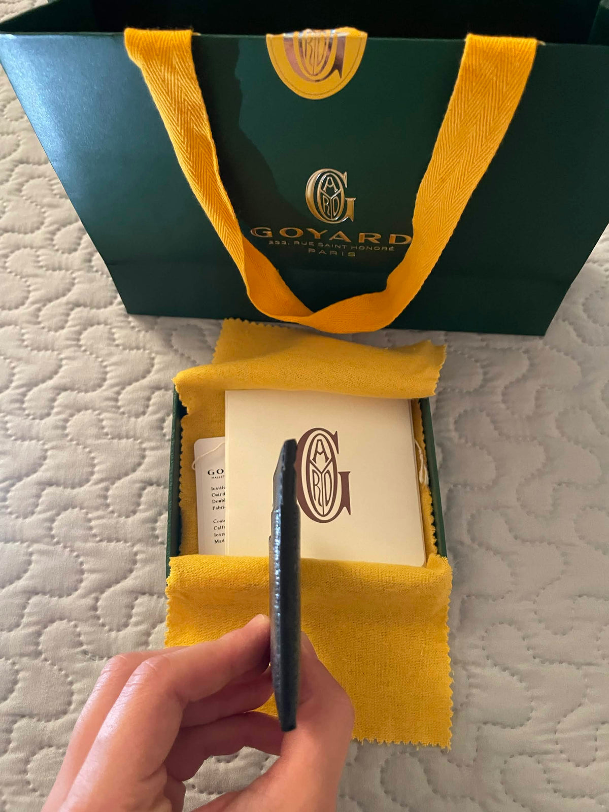 Goyard Saint-Sulpice Cardholder — Jet Black
