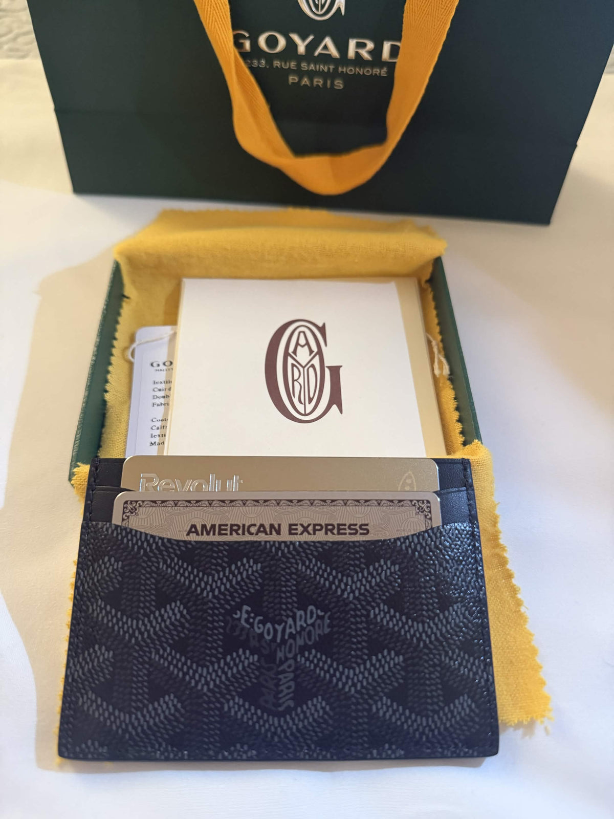 Goyard Saint-Sulpice Cardholder — Jet Black